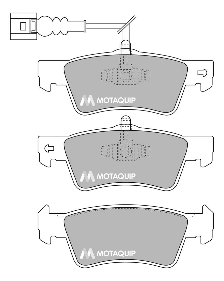 set placute frana,frana disc MOTAQUIP LVXL1706