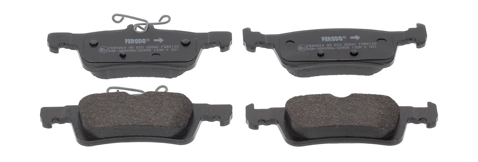 set placute frana,frana disc FERODO PREMIER ECO FRICTION FDB5130
