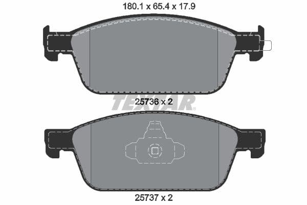 set placute frana,frana disc TEXTAR Q+ 2573601