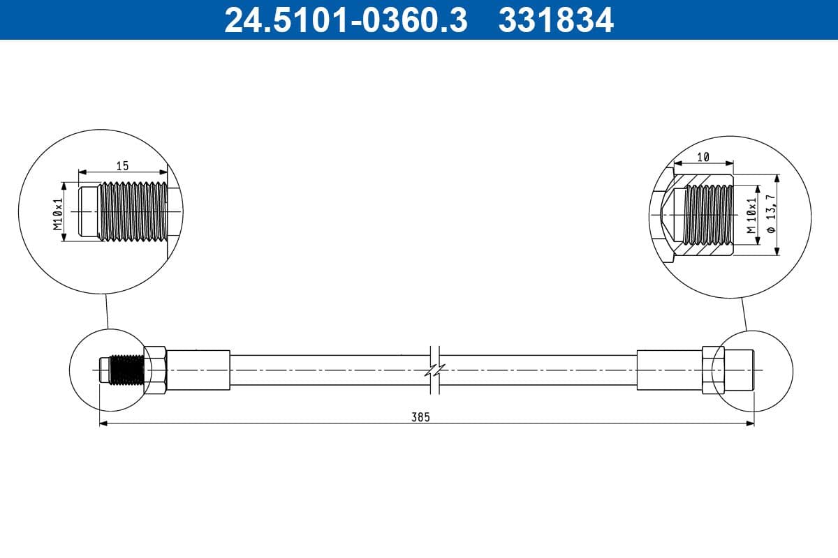 Furtun frana ATE 24.5101-0360.3