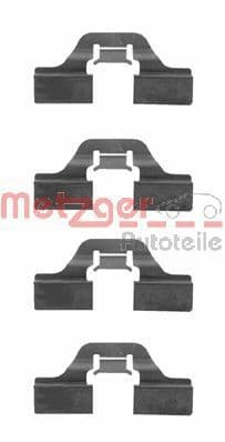 Set accesorii, placute frana METZGER 109-1211