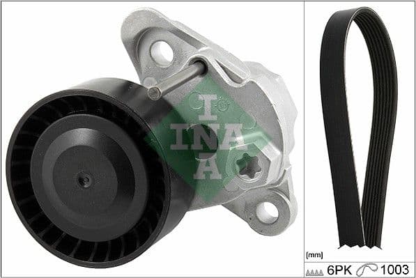 Set curea transmisie cu caneluri Schaeffler INA 529 0208 10