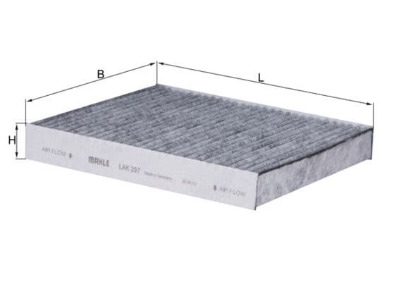 Filtru, aer habitaclu MAHLE LAK 297