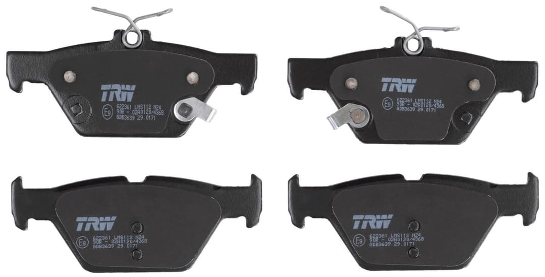 set placute frana,frana disc TRW GDB3639