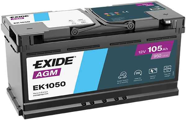 Baterie de pornire EXIDE AGM EK1050
