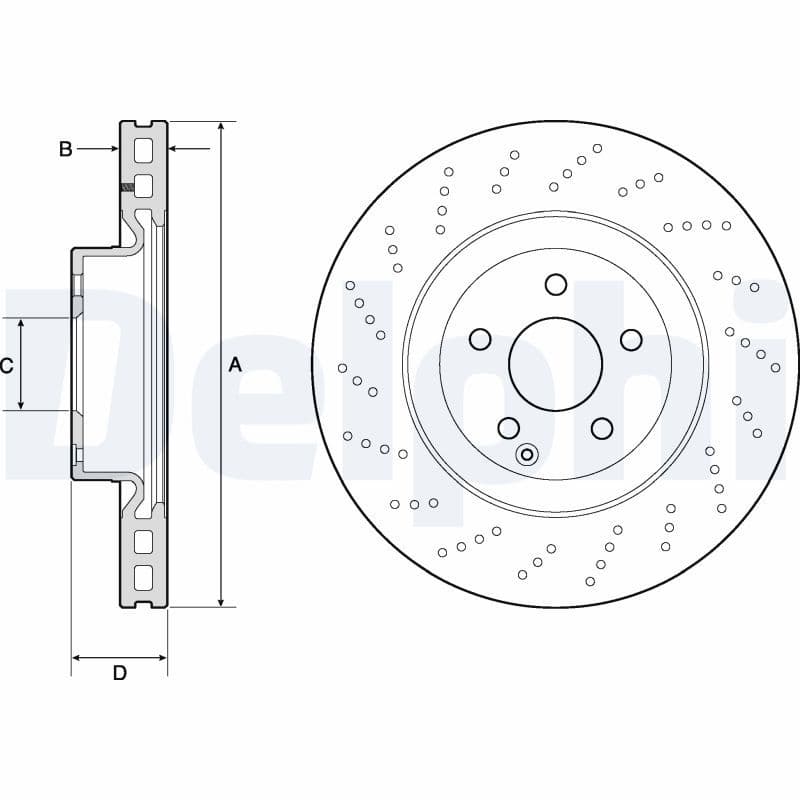 Disc frana DELPHI BG9188C