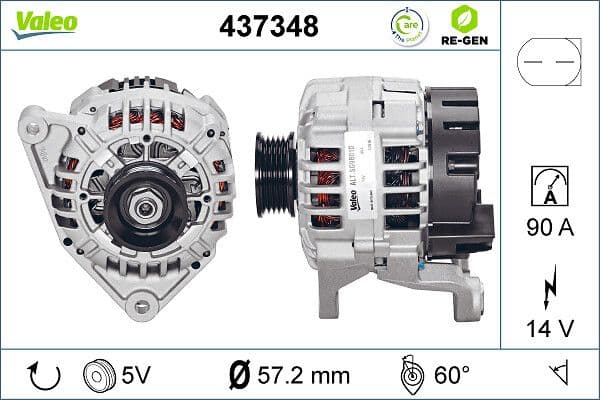 Generator / Alternator VALEO 437348