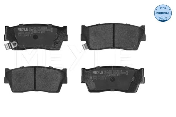 set placute frana,frana disc MEYLE -ORIGINAL: True to OE. 025 215 0014/W