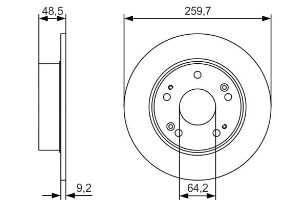 Disc frana BOSCH 0 986 479 T81