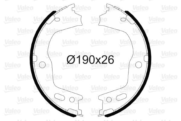 Set saboti frana, frana de mana VALEO 564166