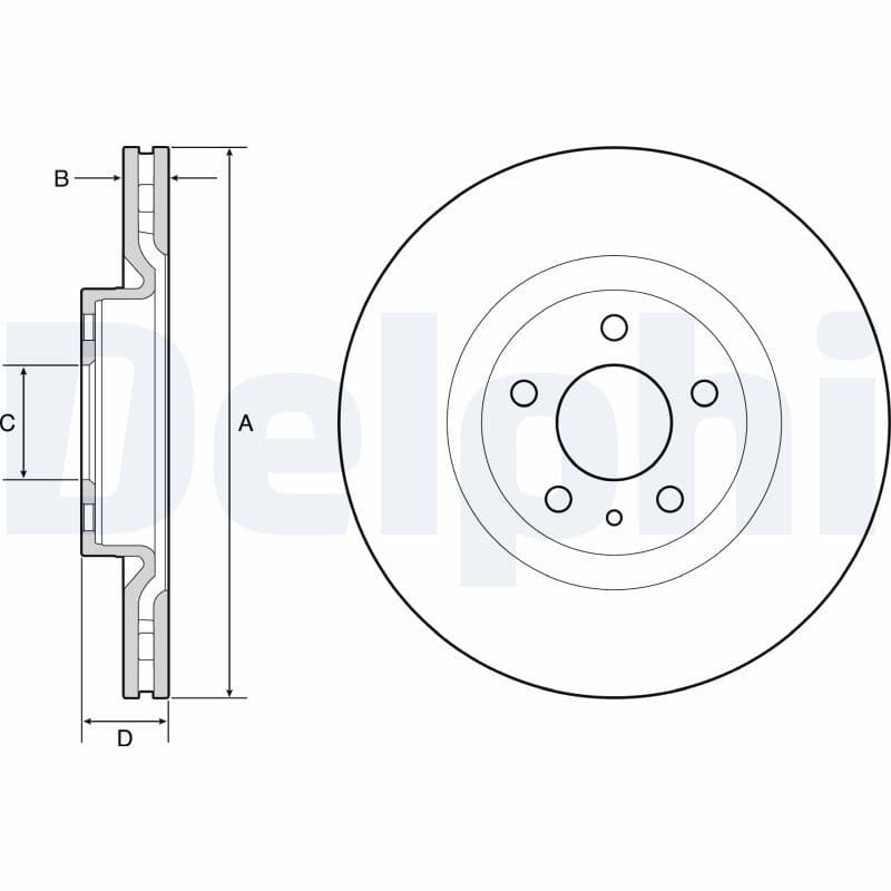 Disc frana DELPHI BG4654C