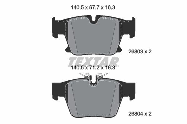 set placute frana,frana disc TEXTAR Q+ 2680301