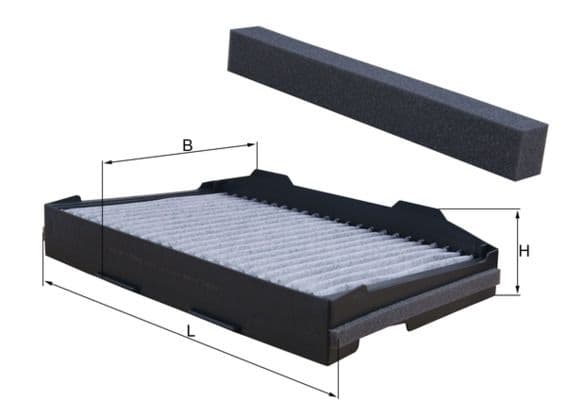 Filtru, aer habitaclu MAHLE LAK 255