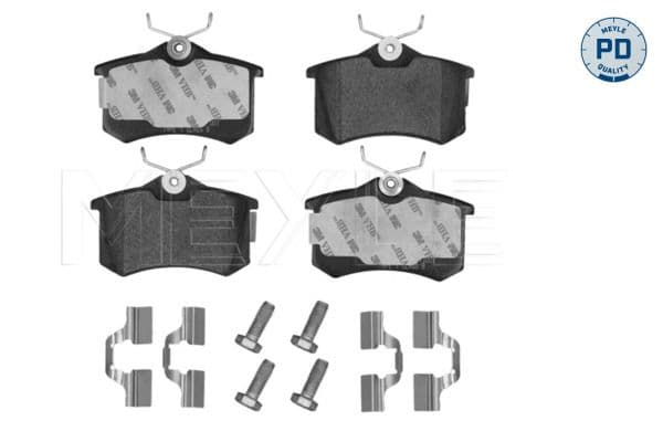set placute frana,frana disc MEYLE -PD: Advanced performance and design. 025 209 6117/PD