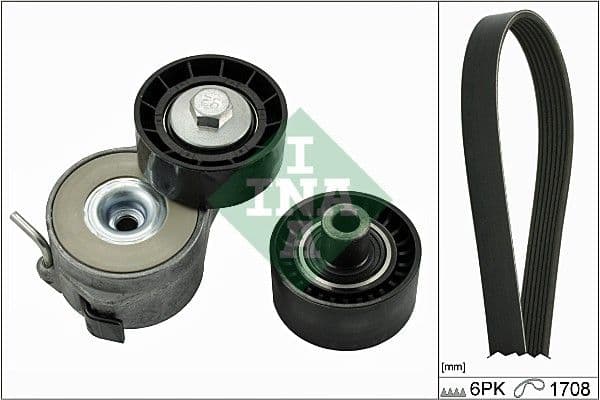Set curea transmisie cu caneluri Schaeffler INA 529 0046 10