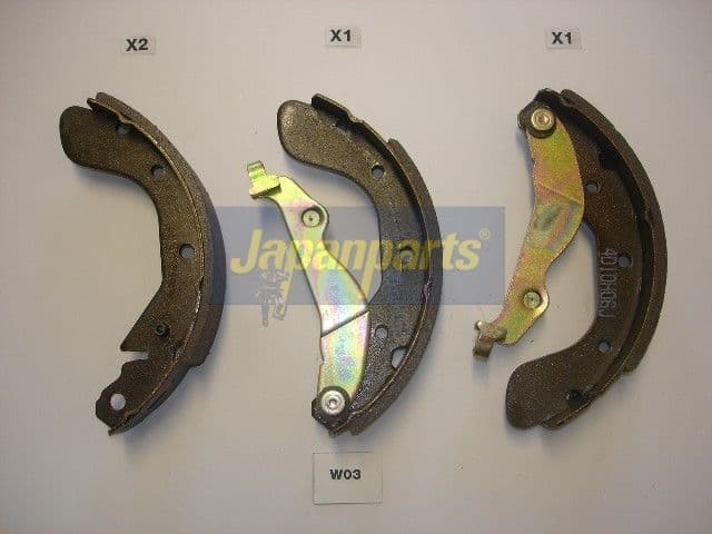 Set saboti frana JAPANPARTS GF-W03AF