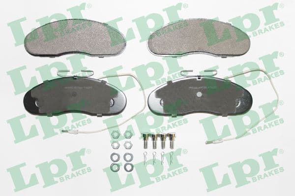 set placute frana,frana disc LPR 05P580