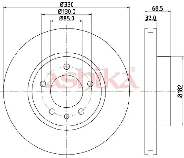 Disc frana ASHIKA 60-00-0957
