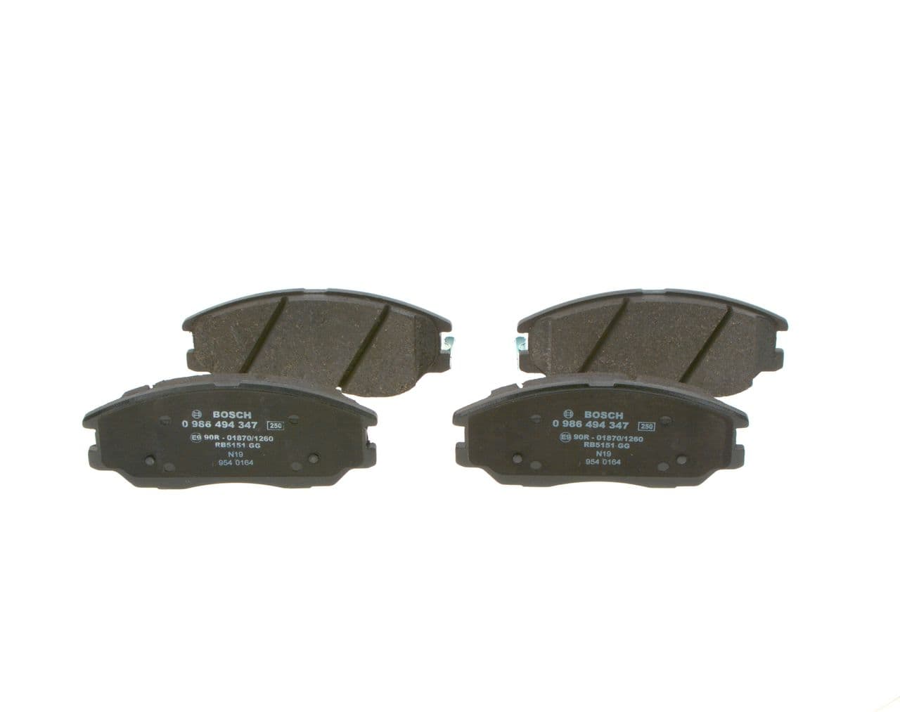 set placute frana,frana disc BOSCH 0 986 494 347