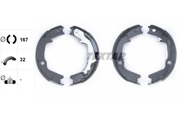 Set saboti frana, frana de mana TEXTAR 91075400