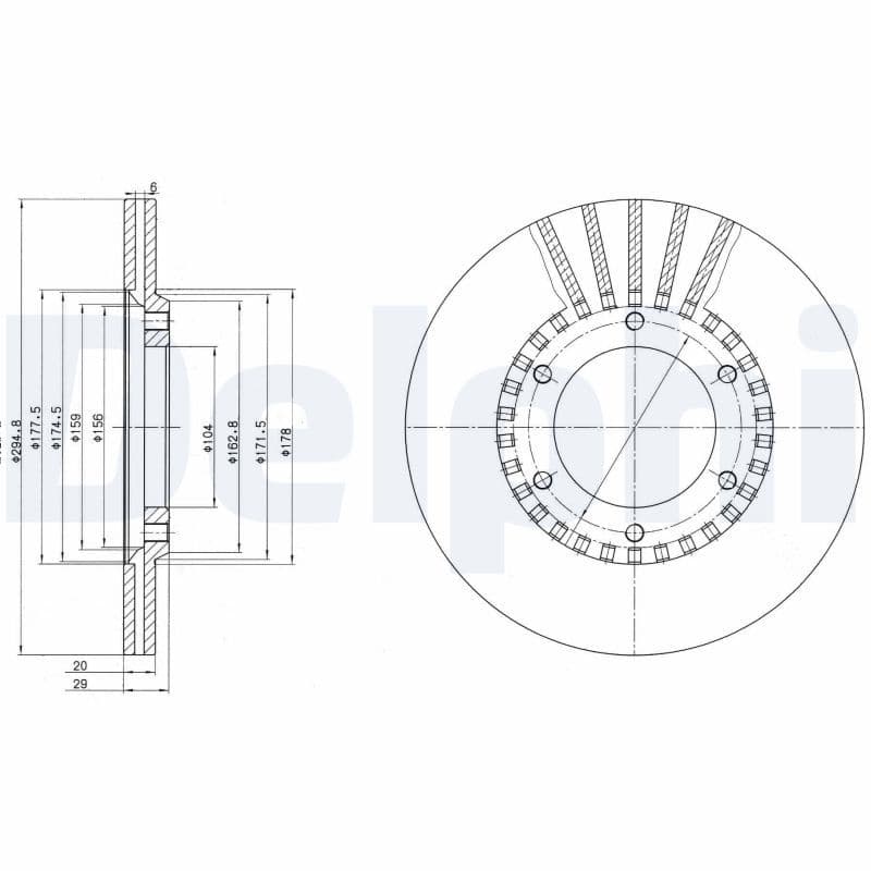 Disc frana DELPHI BG2365