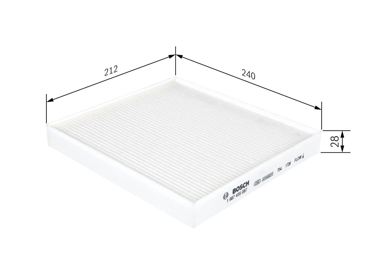 Filtru, aer habitaclu BOSCH 1 987 435 087