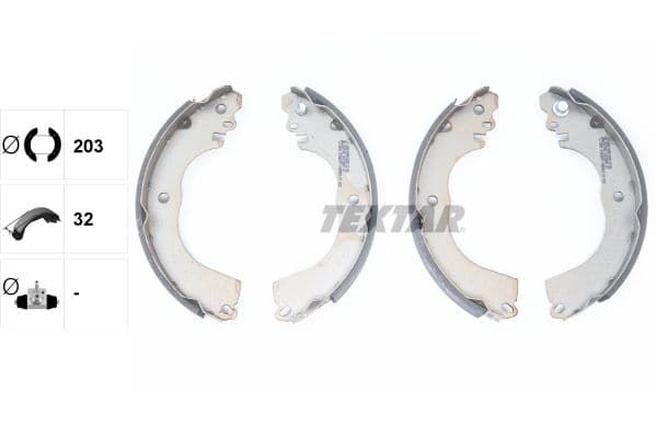 Set saboti frana TEXTAR 91078800
