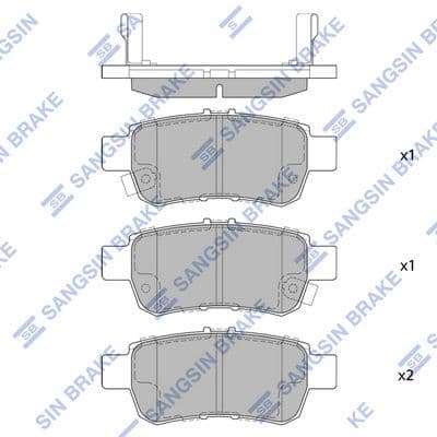 set placute frana,frana disc HI-Q SP1428
