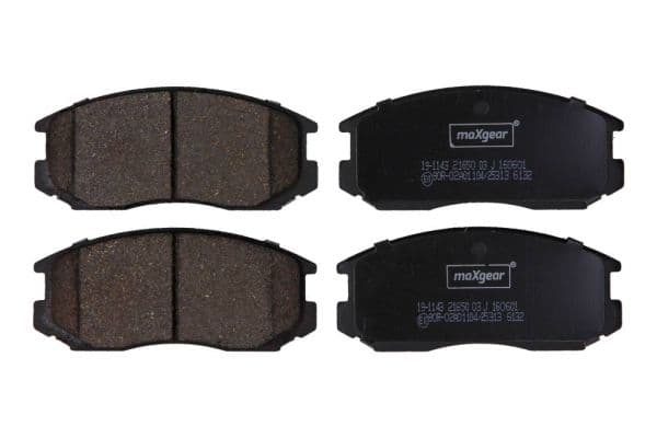 set placute frana,frana disc MAXGEAR 19-1143