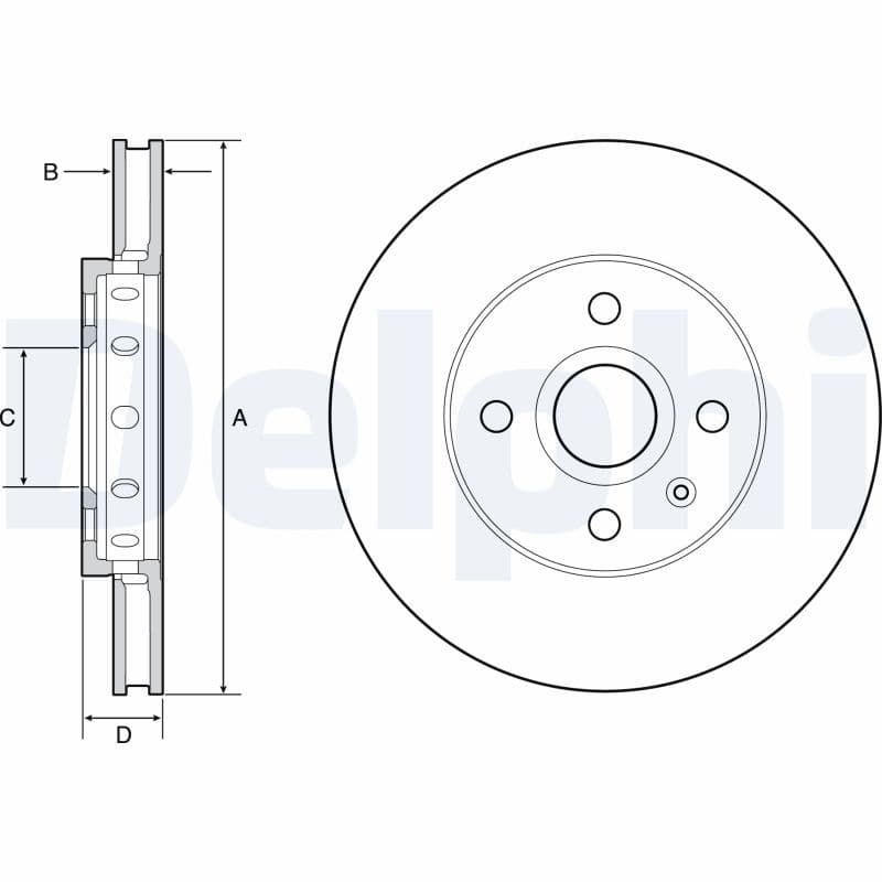 Disc frana DELPHI BG4647C