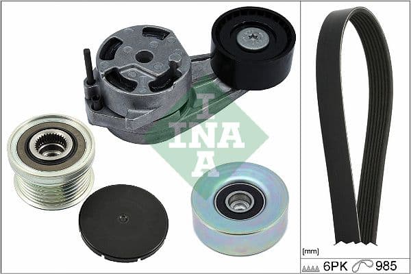 Set curea transmisie cu caneluri Schaeffler INA 529 0482 20