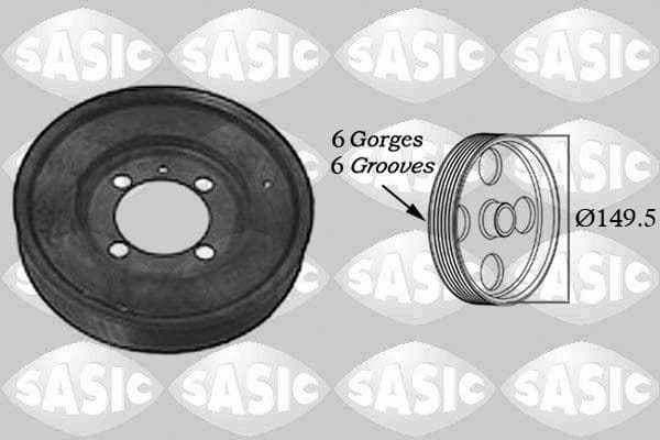 Fulie curea, arbore cotit SASIC 2156017