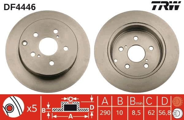 Disc frana TRW DF4446