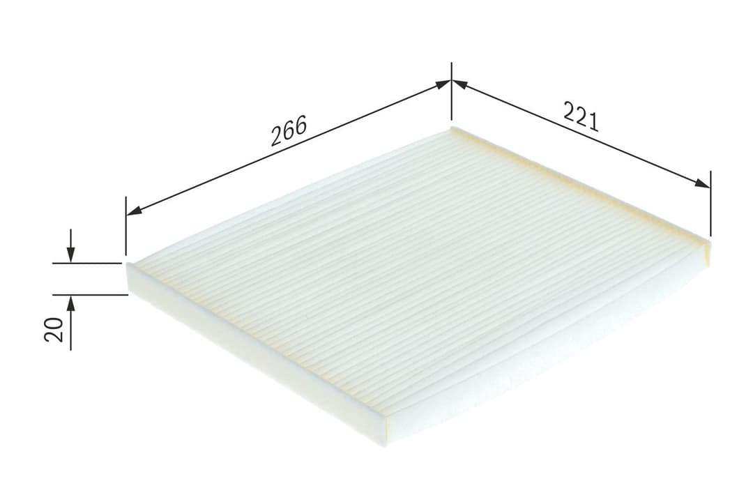 Filtru, aer habitaclu BOSCH 1 987 432 188