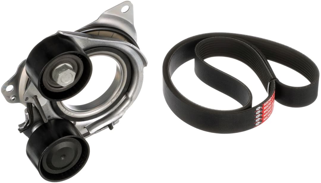 Set curea transmisie cu caneluri GATES Micro-V® E-START™ K018PK1162EST