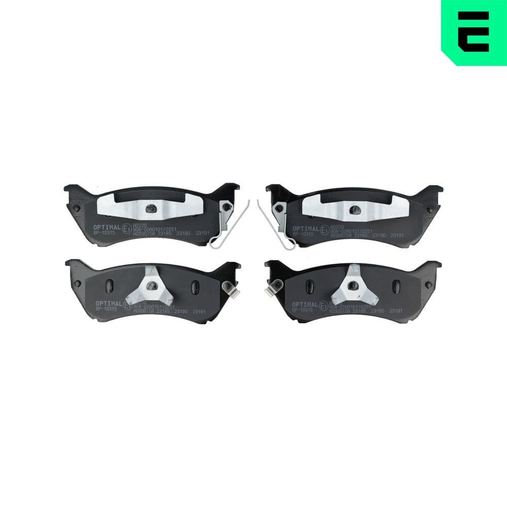 set placute frana,frana disc OPTIMAL BP-10315