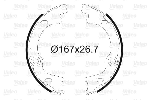 Set saboti frana, frana de mana VALEO 564186