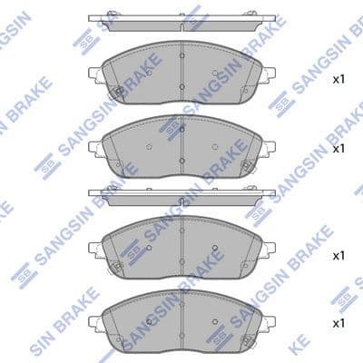 set placute frana,frana disc HI-Q SP4550