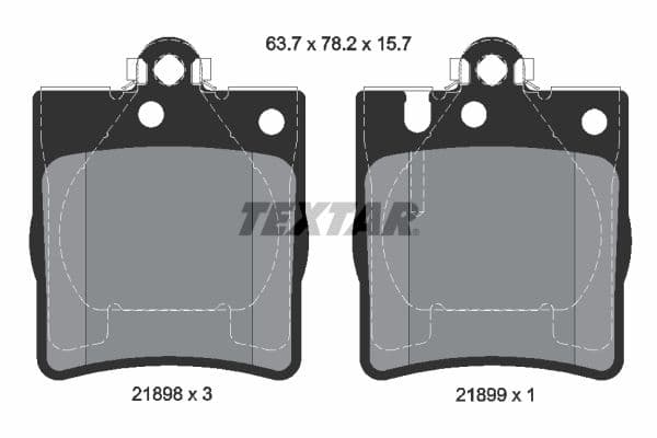 set placute frana,frana disc TEXTAR Q+ 2189803
