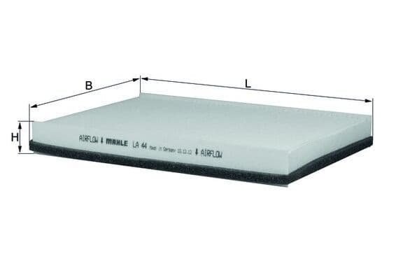 Filtru, aer habitaclu MAHLE LA 44