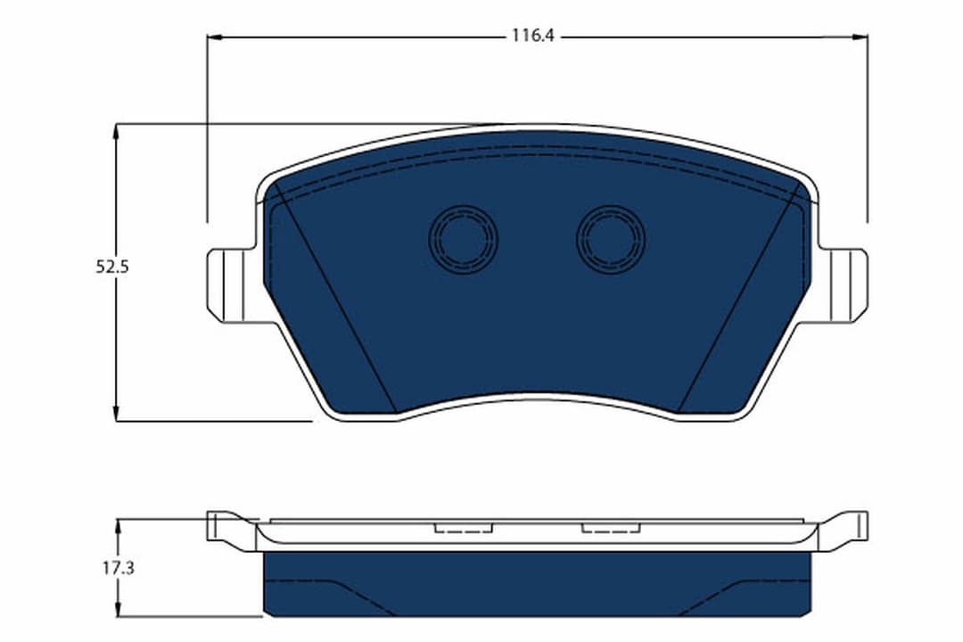 set placute frana,frana disc TRW ELECTRIC BLUE GDB3332BTE