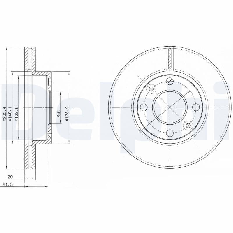 Disc frana DELPHI BG4195