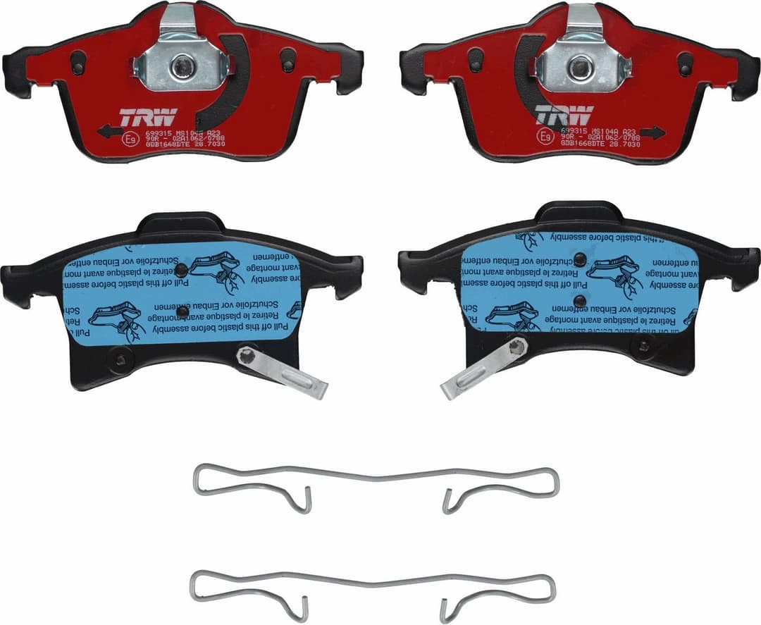 set placute frana,frana disc TRW GDB1668DTE