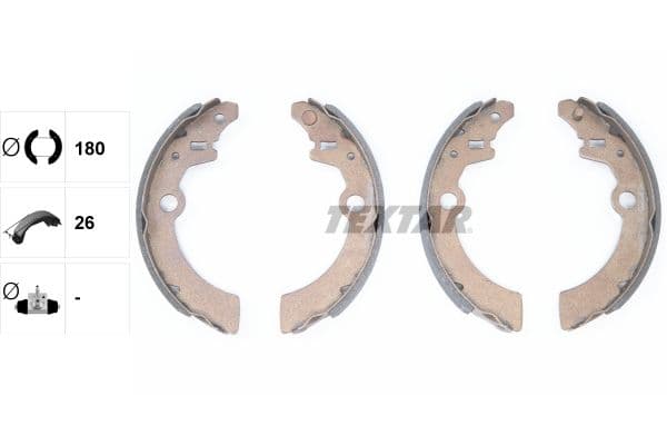 Set saboti frana TEXTAR 91058500