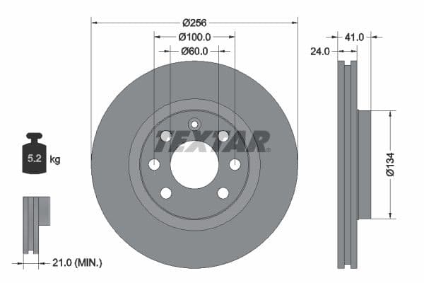 Disc frana TEXTAR 92039203