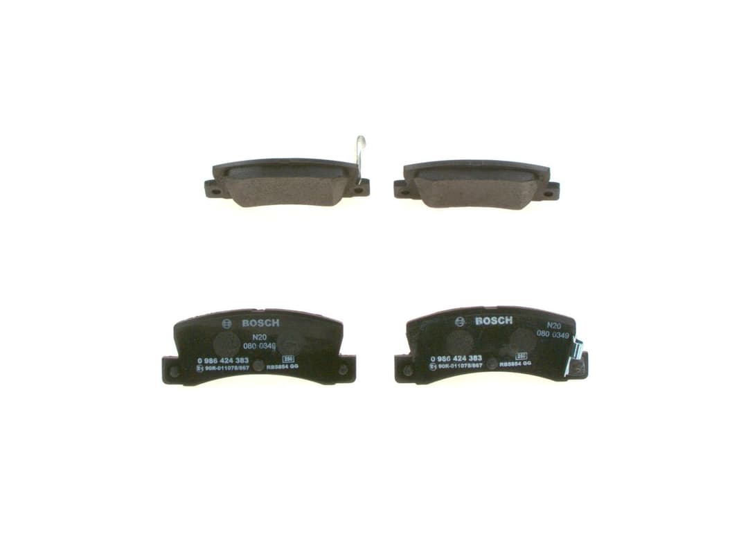 set placute frana,frana disc BOSCH 0 986 424 383