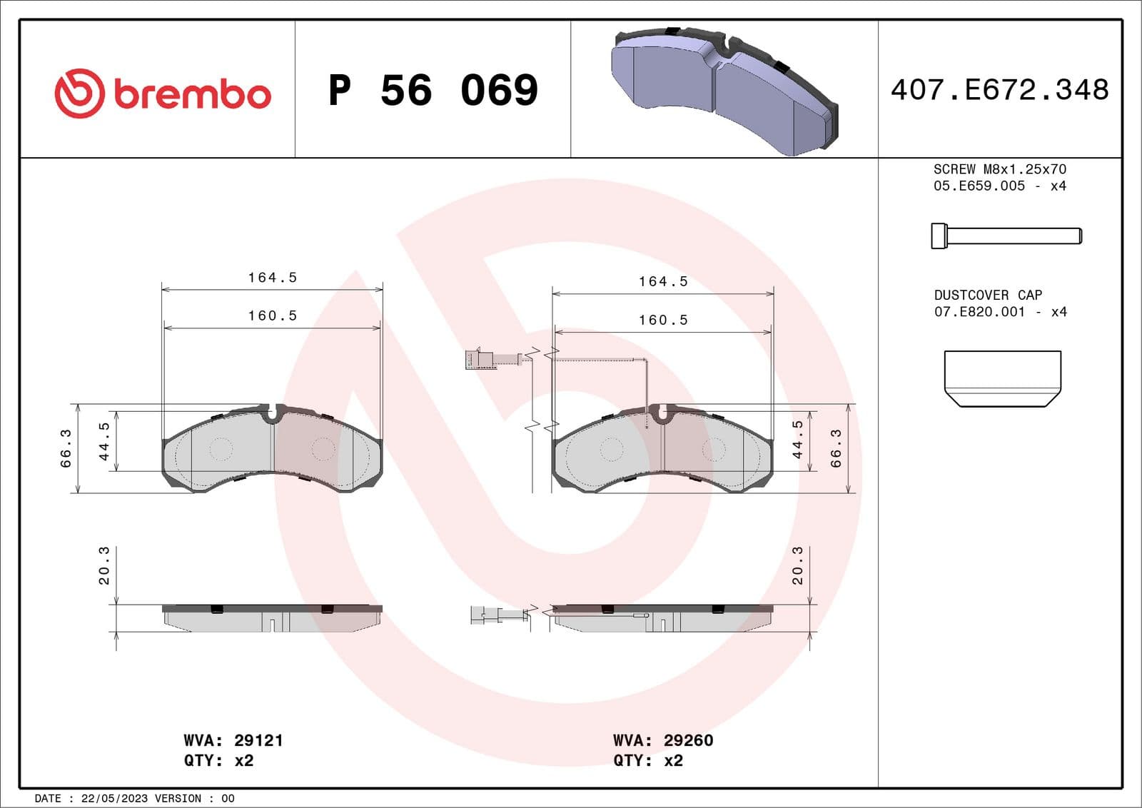 set placute frana,frana disc BREMBO PRIME LINE P 56 069