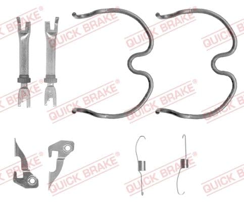 Set accesorii, sabot de frana QUICK BRAKE 105-0837S