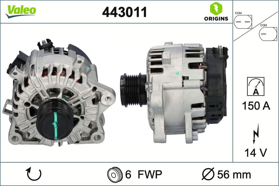 Generator / Alternator VALEO 443011