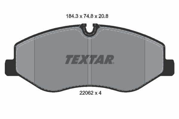 set placute frana,frana disc TEXTAR Q+ 2206201